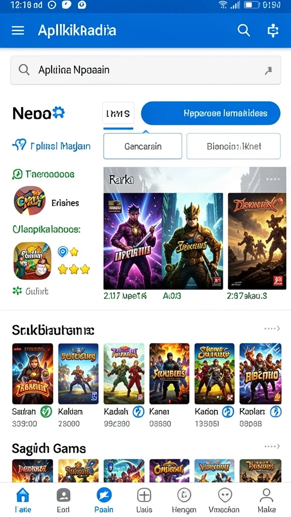 inova77 - Screenshot menunjukkan karakter utama dalam pertempuran epik.