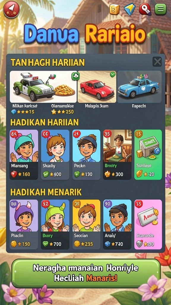 paus188 - Screenshot menampilkan tampilan utama permainan PAUS188.
