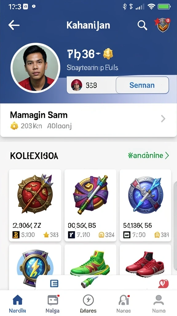 rajapamen - Gambaran pertempuran seru di medan permainan.