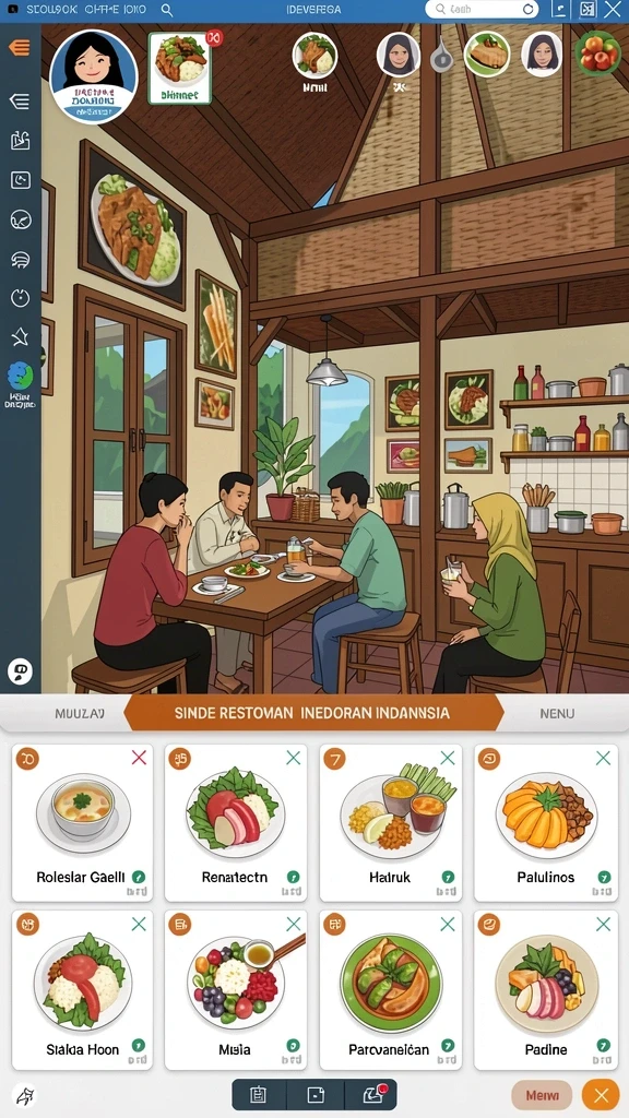 rsnok - Tangkapan layar ketiga memperlihatkan berbagai karakter menarik dalam RSNOK.